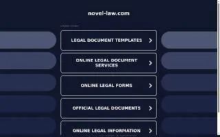 Novel Law, LLC of Belleville website