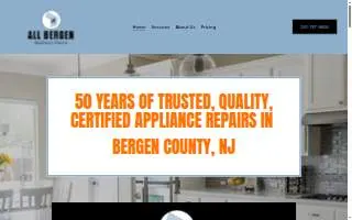 All Bergen Appliance Service of Bergenfield website
