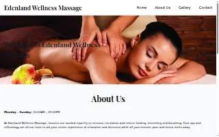 Edenland Wellness Massage website