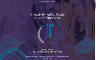 Julie Farkas Graphic Design & Promotions website