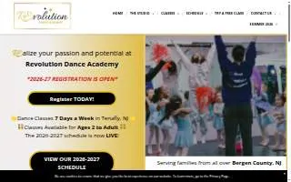 Revolution Dance Academy of Bergenfield website