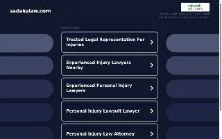 Sadaka Law of Bergenfield website