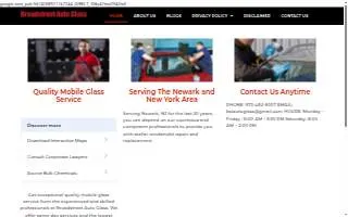Broadstreet Auto Glass website