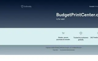 Budget Print Center of Bloomfield website