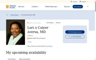 Colyer-Aversa Lori MD website