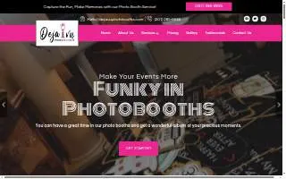 Dejavu Photo Booths of Bloomfield website
