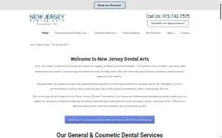 New Jersey Dental Arts website