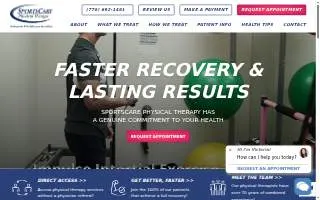 SportsCare Physical Therapy Bloomfield website