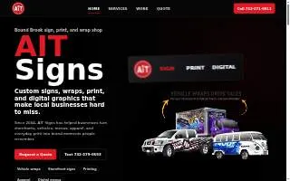 AiT SIGNS Printing & Digital ADS website