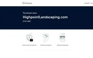 High Point Landscaping of Bound Brook website