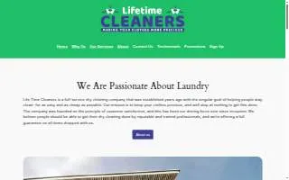 Lifetime Cleaners of Bound Brook website