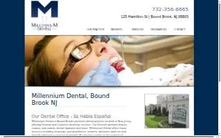 Millennium Dental of Bound Brook website
