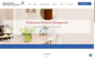Reliance Property Management Group of Bound Brook website