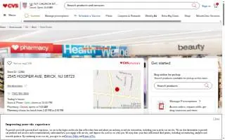 CVS Pharmacy of Brick website
