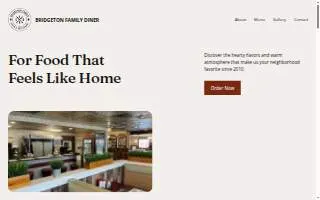 Bridgeton Family Diner website