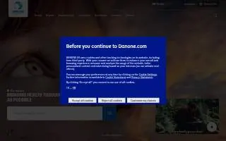 Danone North America website