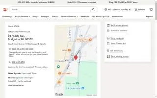 Walgreens Pharmacy of Bridgeton website