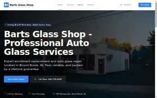 Bart's Glass Shop of Bridgewater website
