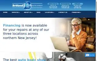 Britland Auto Body of Bridgewater website