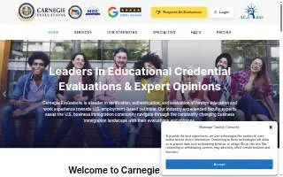 Carnegie Evaluations website
