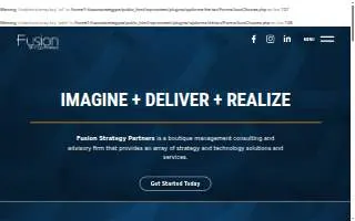 Fusion Strategy Partners website