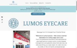Lumos Eyecare: Optometry & Dry Eye Center of Bridgewater website