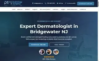 PS Dermatology and Surgery of Bridgewater website