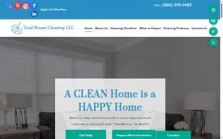 Total House Cleaning LLC of Bridgewater website