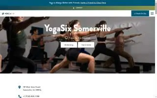 YogaSix Somerville website