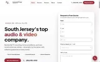 Audio Video Concepts & Design website