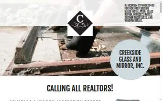 Creekside Glass And Mirror website