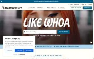 Hair Cuttery of Suffolk website