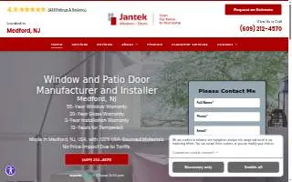 Jantek Windows + Doors of Burlington website