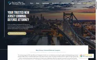The Law Office of Christopher St. John website