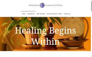 Healing Space Acupuncture & Wellness of Camden website