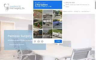 SNJ Oral surgery of Camden website