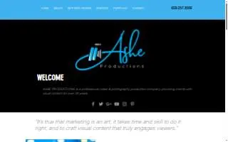Ashe Productions website