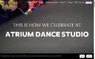 Atrium Dance Studio website