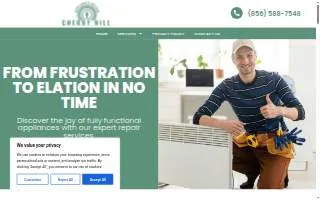 Complete Appliance Repair Cherry Hills website