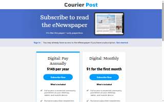 Courier Post Newspaper