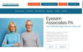 Eyexam Associates, PA website