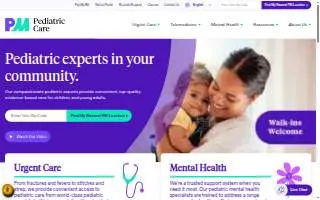 PM Pediatric Urgent Care of Cherry Hill website