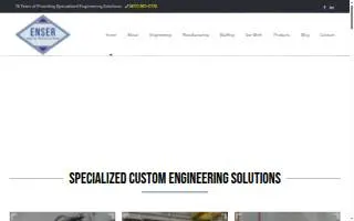 Enser Corporation website