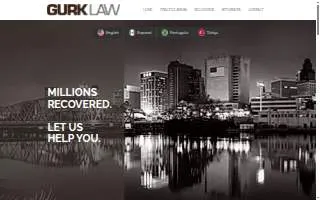 Gurk Law, PC website