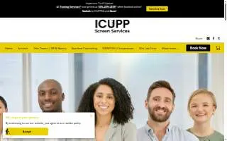 Icupp Screen Services llc website
