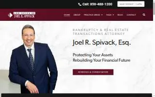 Law Office of Joel R. Spivack website
