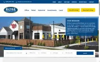 Rose Commercial Real Estate, LLC of Cinnaminson website