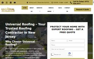 Universal Roofing and Contracting South Jersey Roofers website