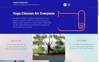 Yoga In Color LLC of Cinnaminson website