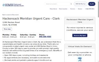Hackensack Meridian Urgent Care - Clark